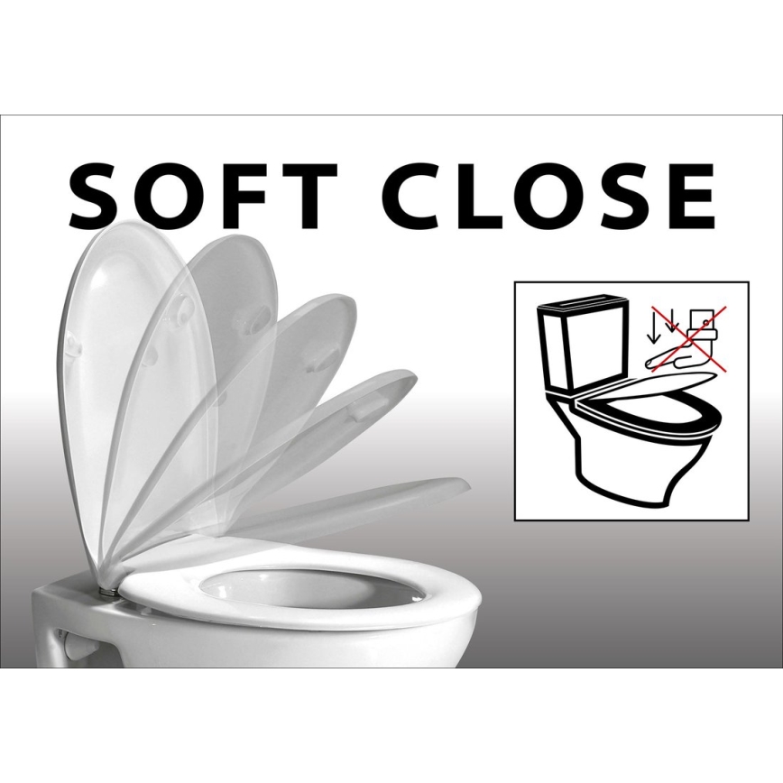Sapho - Sedile del water LISA SoftClose bianco