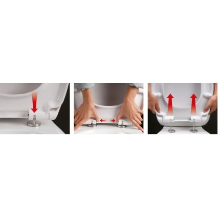 Sapho - Sedile del water SoftClose EDITA bianco