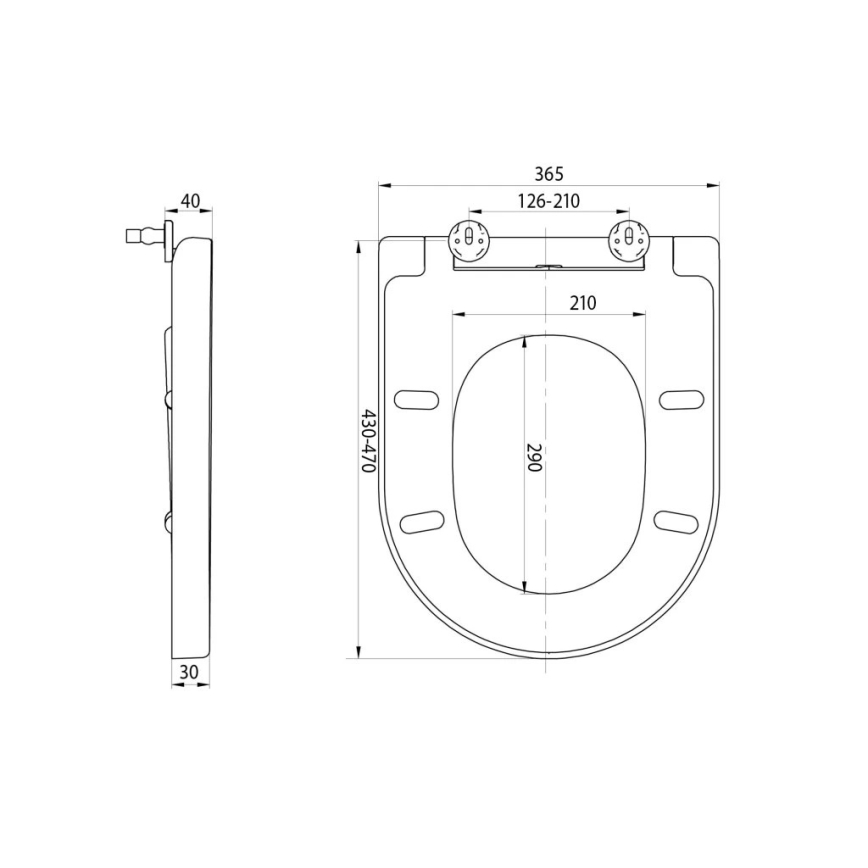 Sapho - Sedile per WC TURKU SoftClose, bianco