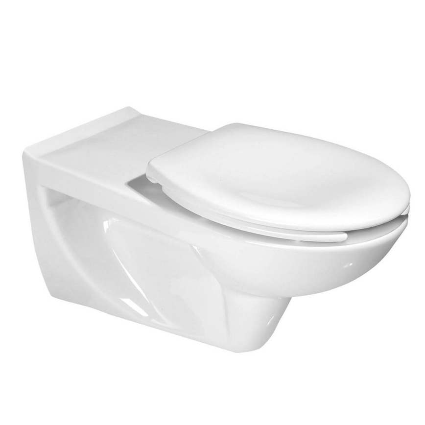 Sapho - Sedile WC per persone con disabilità bianco/duroplast