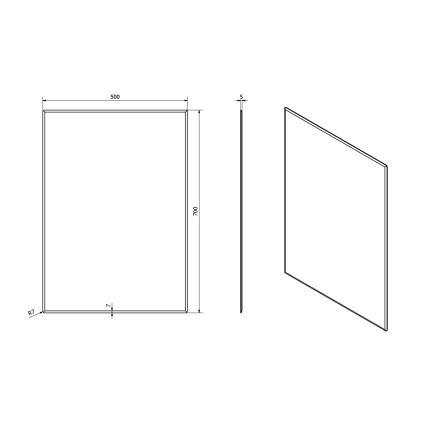 Sapho - Specchio ACCORD 50x70 cm vetro chiaro