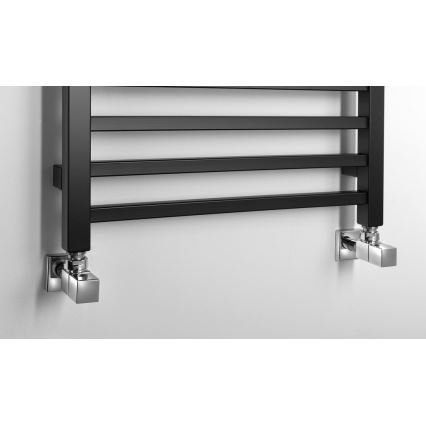 Sapho - Termoarredo da bagno METRO 120x50 cm nero opaco