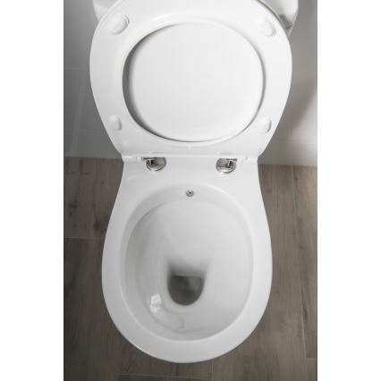 Sapho - WC combinato con doccetta bidet, scarico posteriore, ceramica/bianco