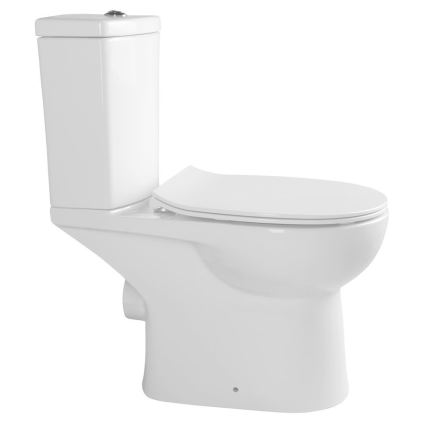 Sapho - WC combinato con doccetta bidet, scarico posteriore, ceramica/bianco