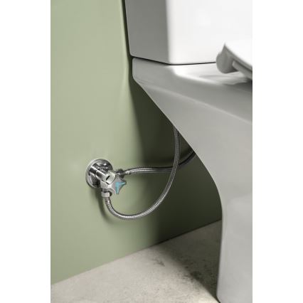 Sapho - WC combinato con doccetta bidet, scarico posteriore, ceramica/bianco