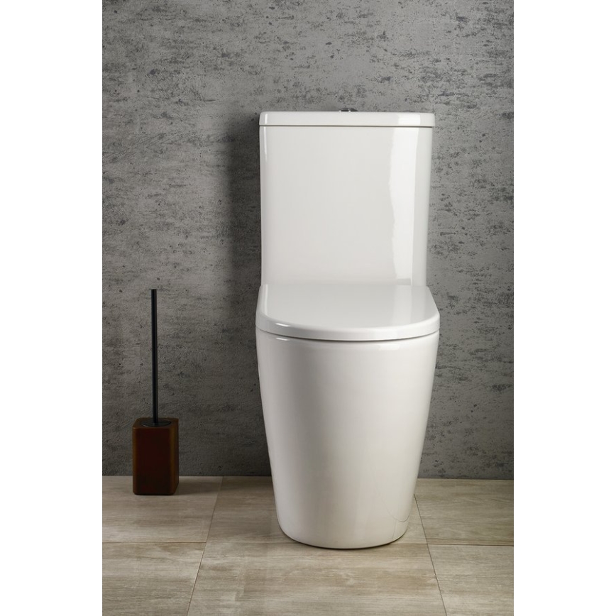 Sapho - WC combinato TURKU scarico inferiore/posteriore ceramica/bianco