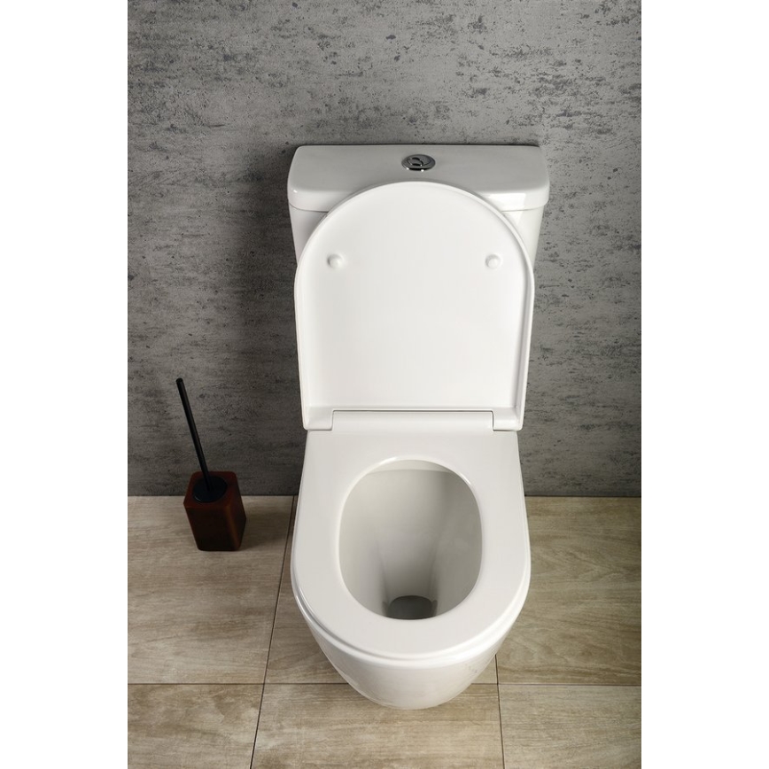 Sapho - WC combinato TURKU scarico inferiore/posteriore ceramica/bianco