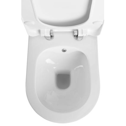 Sapho - WC sospeso con doccetta bidet AVVA CLEANWASH ceramica/bianco