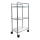 Scaffale da bagno su ruote 45x82 cm, argento