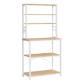 Scaffale da cucina MARGE marrone/bianco