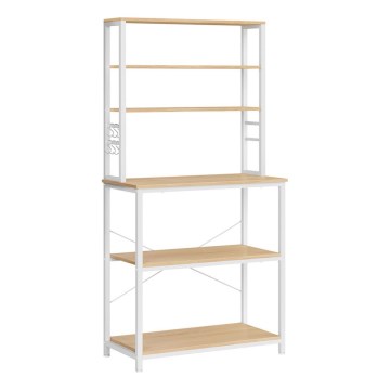 Scaffale da cucina MARGE marrone/bianco