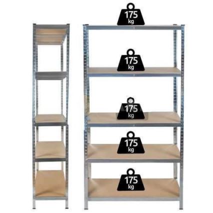 Scaffale da magazzino 180x90x40 cm