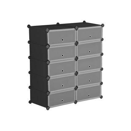 Scaffale modulare con cassetti BOXIFY, nero