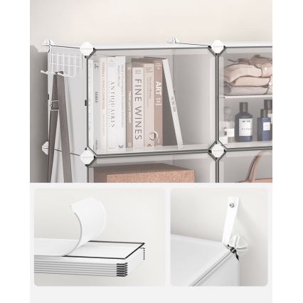 Scaffale modulare con scomparti BOXIFY bianco