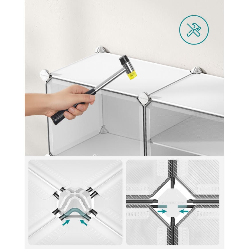 Scaffale modulare con scomparti BOXIFY bianco