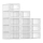 Scaffale modulare con scomparti BOXIFY bianco