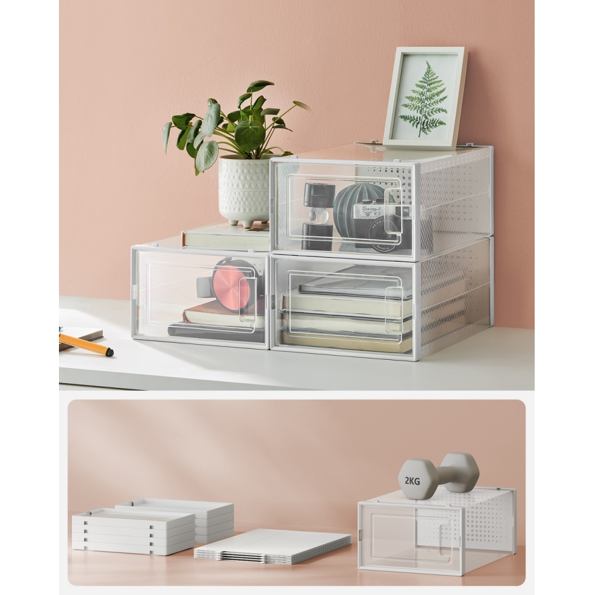 Scaffale modulare con scomparti BOXIFY bianco