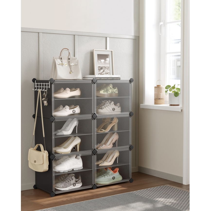 Scaffale modulare con scomparti BOXIFY, nero
