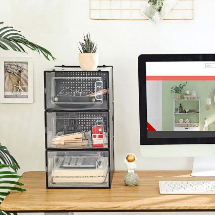 Scaffale modulare con scomparti BOXIFY nero