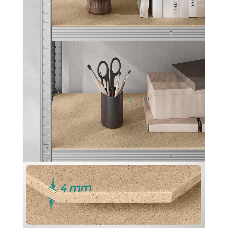 Scaffale ORDIFY argento