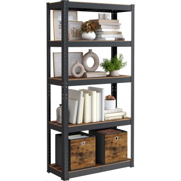 Scaffale ORDIFY marrone/nero