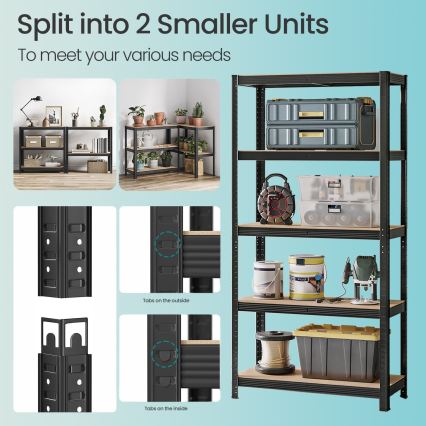 Scaffale ORDIFY nero