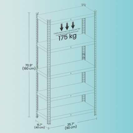 Scaffale ORDIFY nero