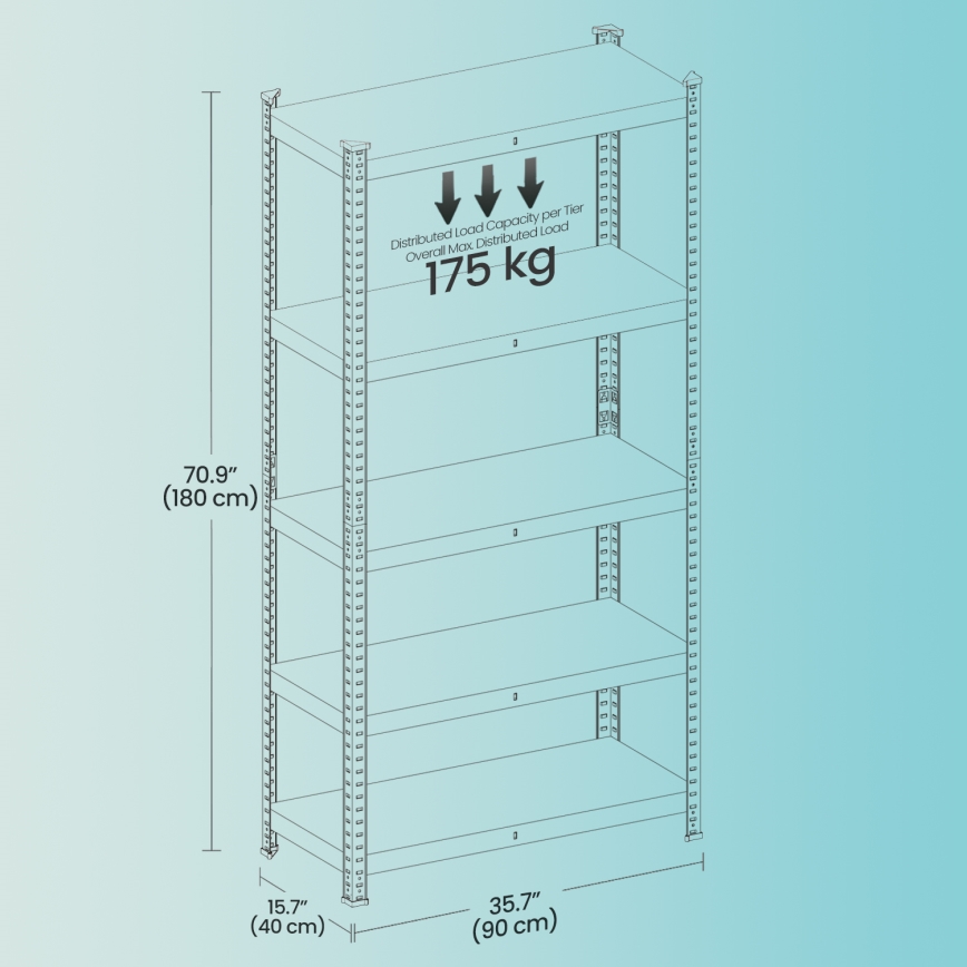 Scaffale ORDIFY nero