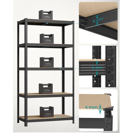 Scaffale ORDIFY nero