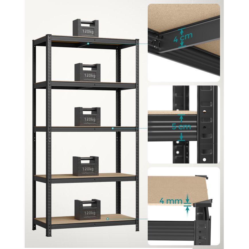 Scaffale ORDIFY nero