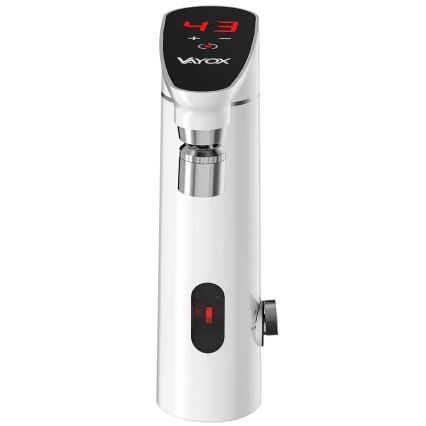 Scaldabagno a flusso continuo touch con sensore e display LED 3000W/230V IPX4 bianco