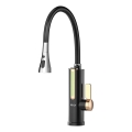 Scaldacqua istantaneo a flusso con display LED 3000W/230V IPX4 nero/oro