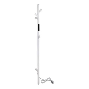 Scaldasalviette 10,3x118 cm acciaio inox/bianco
