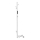 Scaldasalviette 10,3x118 cm acciaio inox/bianco