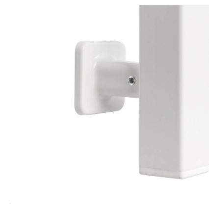 Scaldasalviette a pioli da bagno con termostato AVANGARD 227W 120x48cm, bianco, lato destro