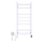 Scaldasalviette a pioli per bagno AVANGARD con termostato, 251 W / 230 V, 80,6 cm, IP44, bianco, sinistro
