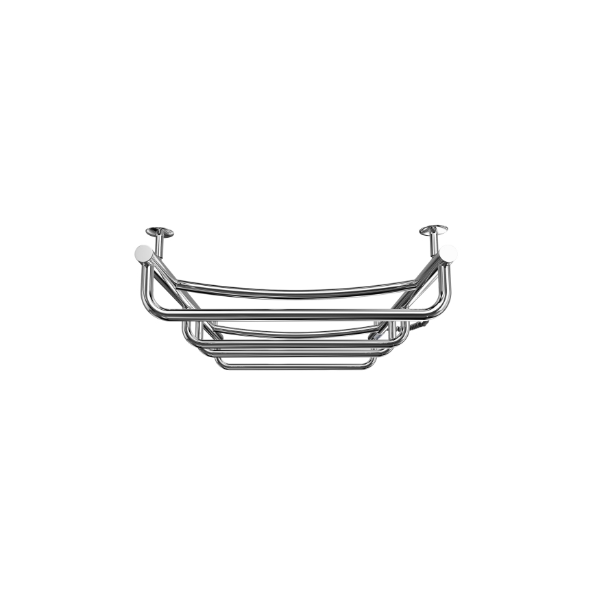 Scaldasalviette a pioli per bagno LUX 105W/230V 80x53 cm in acciaio inox/cromo lucido, lato destro