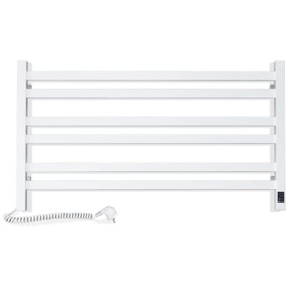 Scaldasalviette a scala per bagno AVANGARD con termostato 300W/230V 50,6 cm IP44 bianco attacco sinistro squadrato