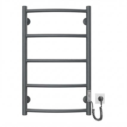 Scaldasalviette a scala CLASSIC 65W/230V 66x42 cm acciaio inox/antracite, lato destro