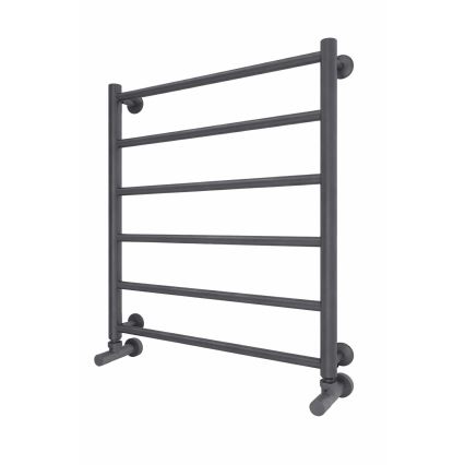 Scaldasalviette a scala da bagno INOX FLAT 122W/230V 57x43 cm acciaio inox/antracite