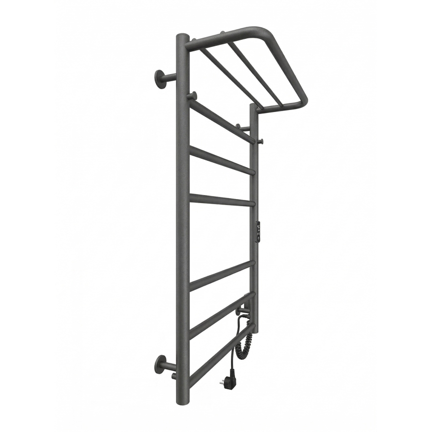 Scaldasalviette a scala HOME 95W/230V 77x53 cm, acciaio inox/antracite, lato destro