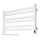 Scaldasalviette a scala per bagno AVANGARD con termostato 300W/230V 50,6 cm IP44 bianco attacco sinistro squadrato