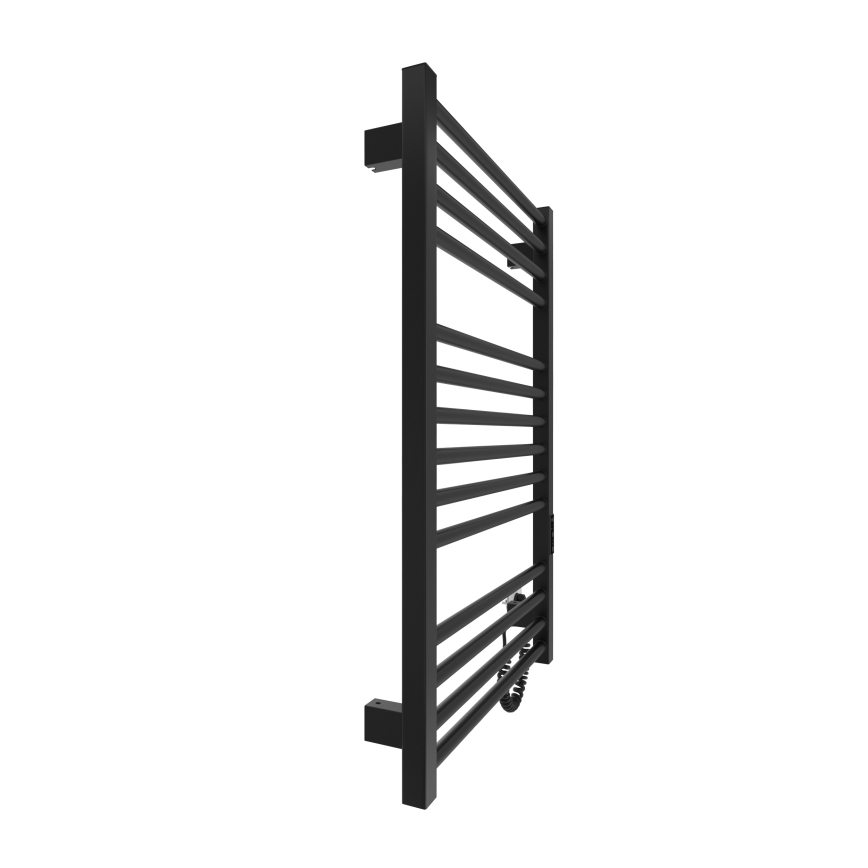 Scaldasalviette a scala per bagno HF DERBY 170W/230V 77x53 cm nero IP44