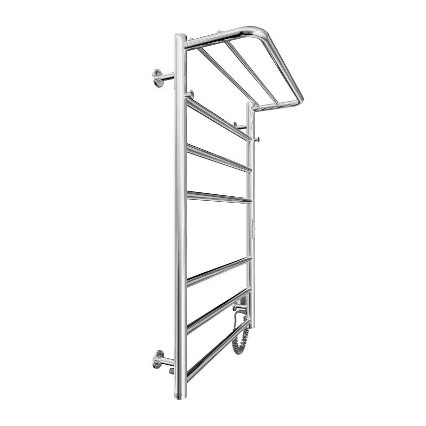 Scaldasalviette a scala per bagno HOME 95W/230V 77x53 cm acciaio inox/cromato destro