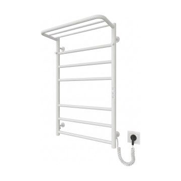 Scaldasalviette a scala per bagno HOME 95W/230V 77x53 cm inox/bianco destro