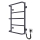 Scaldasalviette a scala per bagno LUX 65W/230V 66x42 cm acciaio inox/antracite, lato destro