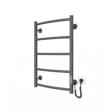 Scaldasalviette a scaletta da bagno CLASSIC 65W/230V 65x43 cm acciaio inox/antracite destro