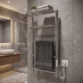 Scaldasalviette da bagno a scala HOTEL 75W/230V 66x42 cm acciaio inox/cromo lato destro