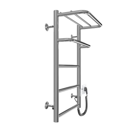 Scaldasalviette da bagno a scala HOTEL 75W/230V 66x42 cm acciaio inox/cromo lato destro
