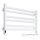 Scaldasalviette da bagno AVANGARD con termostato, 316 W / 230 V, 50,6 cm, IP44, bianco, destro, profilo quadrato